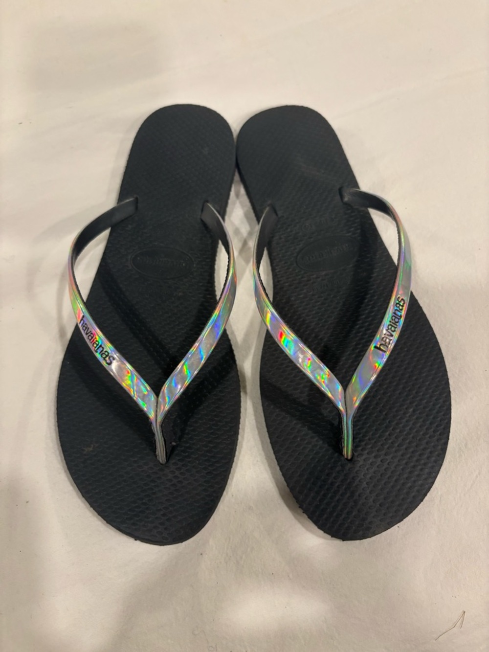 Havaianas Women's Slim You Shine Flip Flops - Black Halogeam